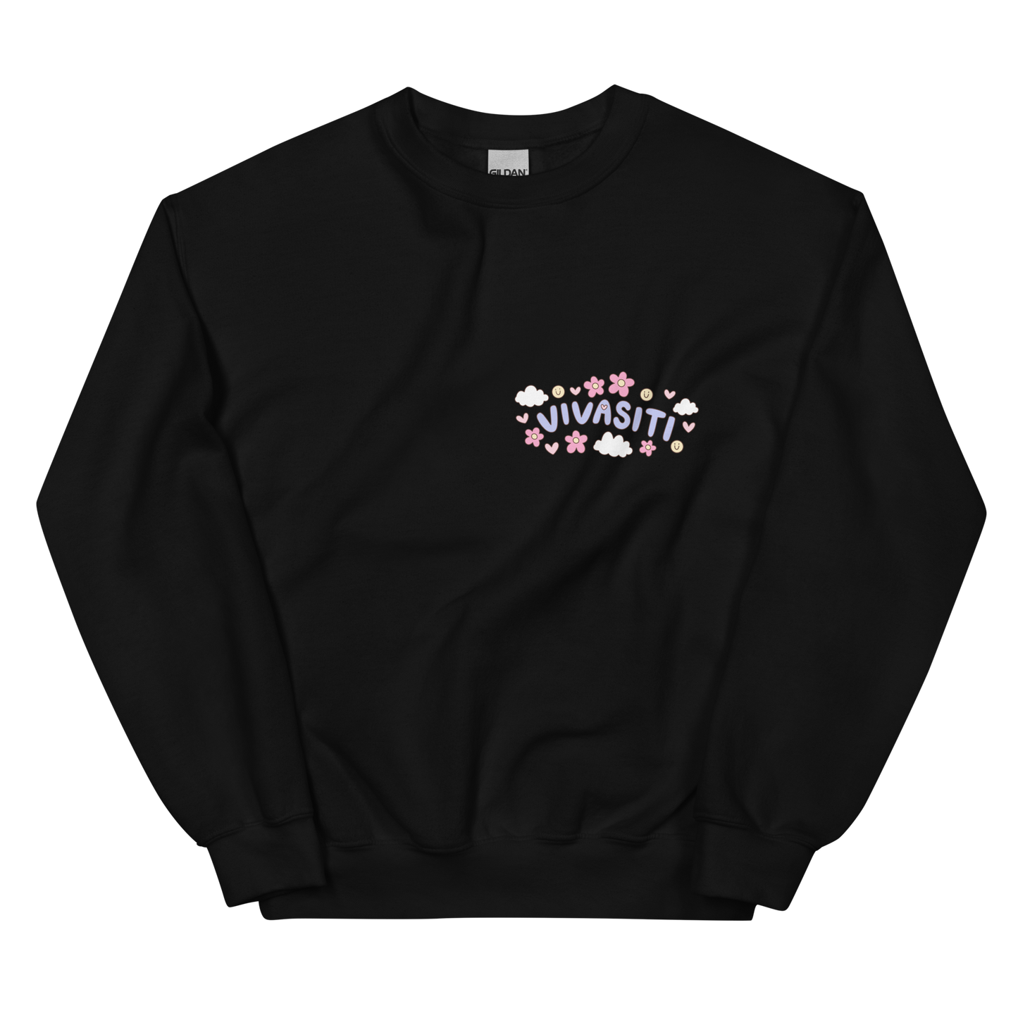 Vivasiti Pluck the Negativity Back Graphic Sweatshirt