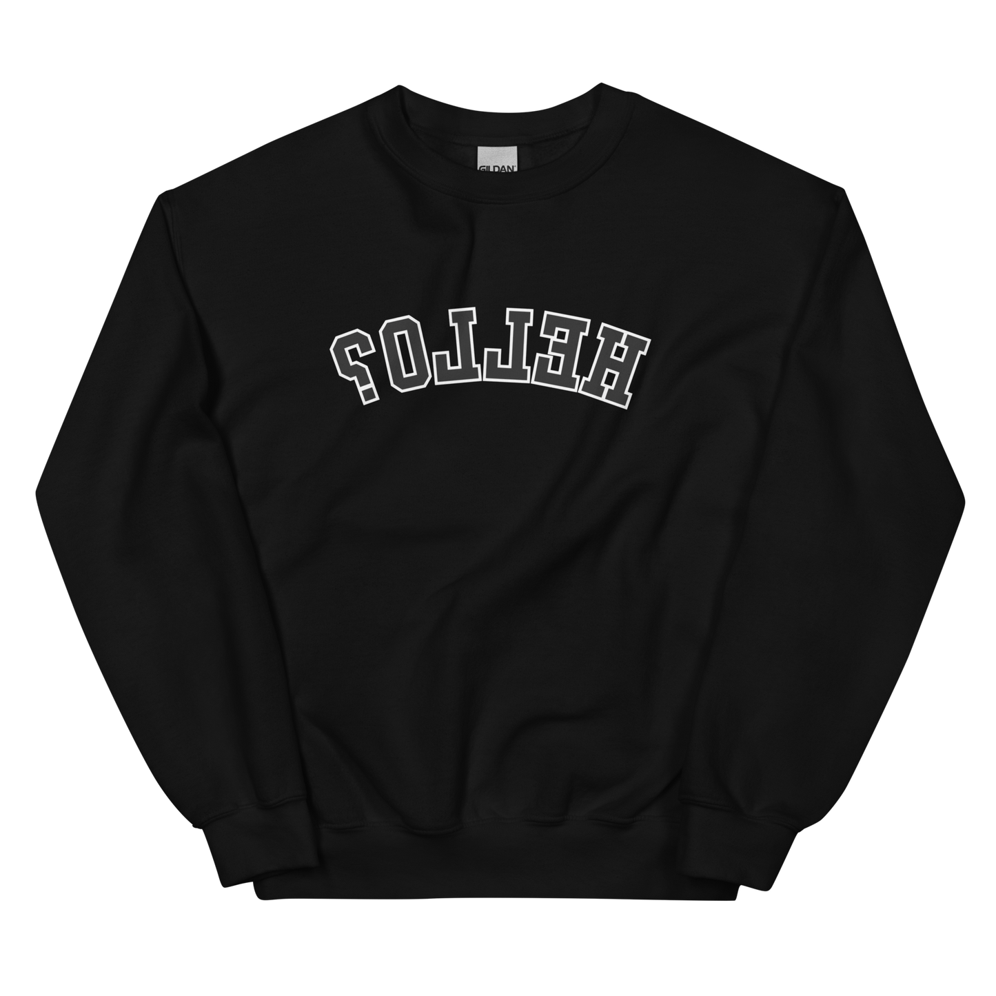 Cozy Mirrored Hello Sweatshirt