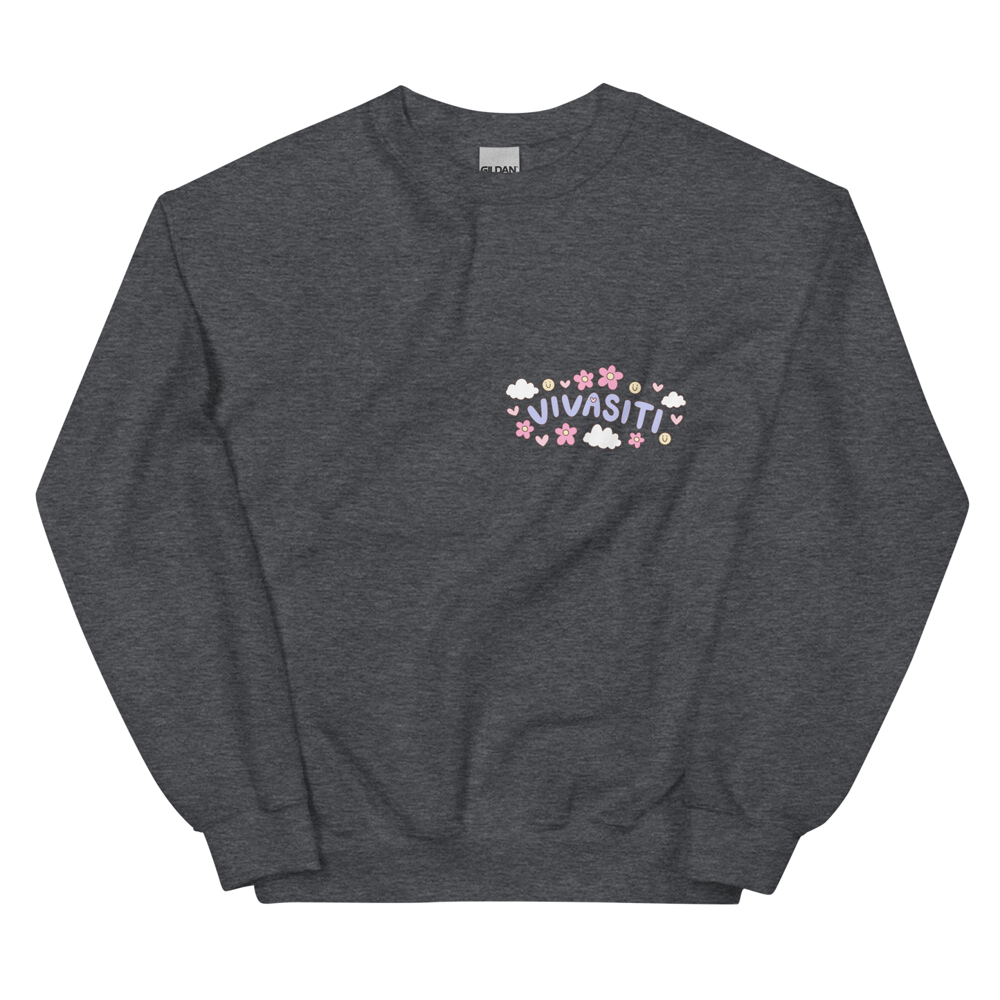 Vivasiti Pluck the Negativity Back Graphic Sweatshirt