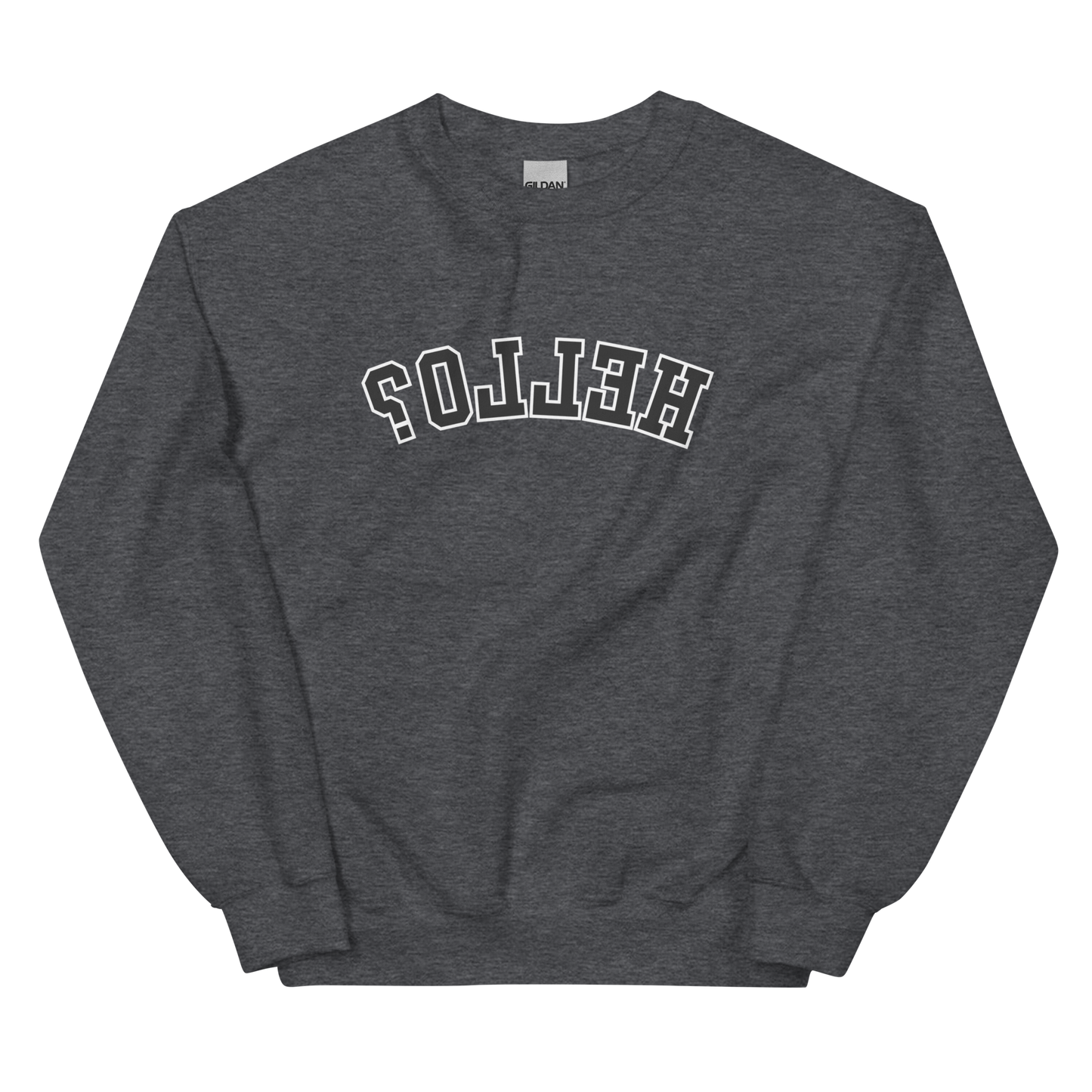 Cozy Mirrored Hello Sweatshirt