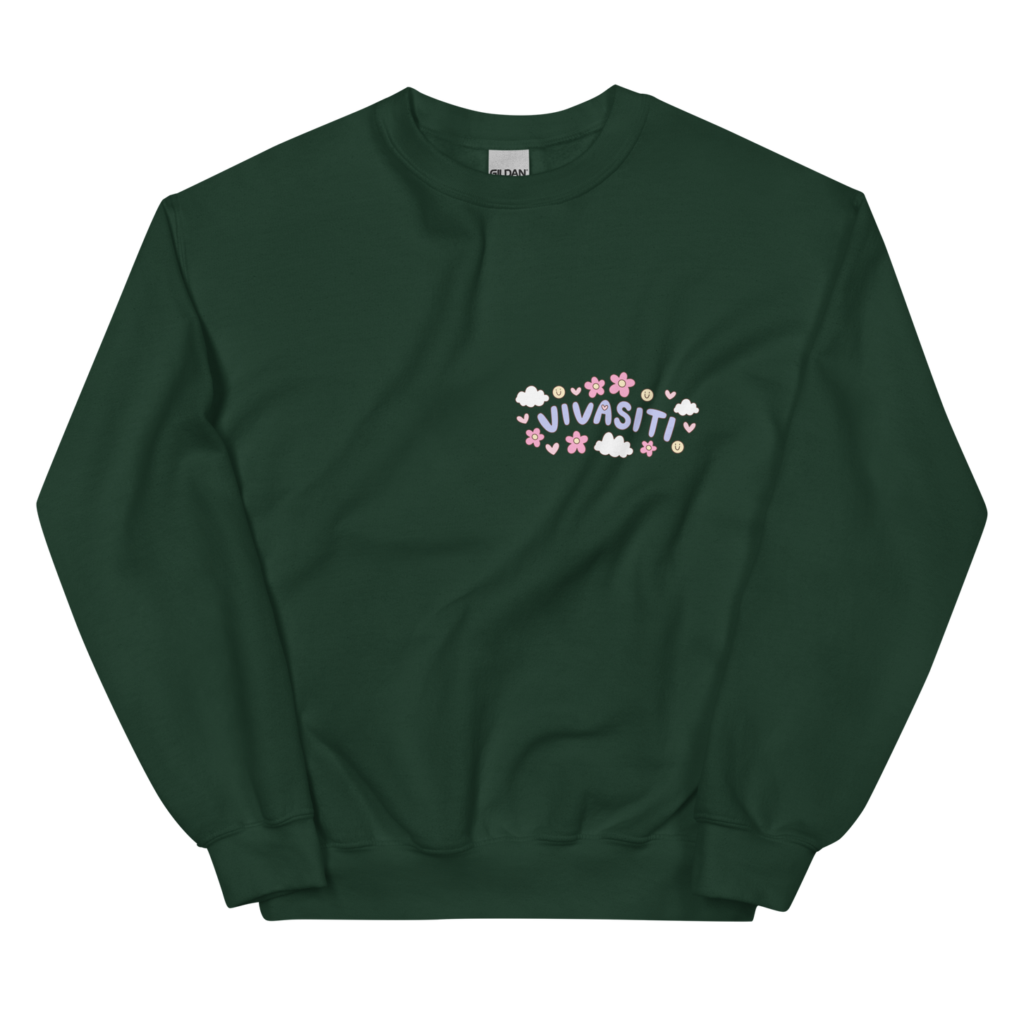 Vivasiti Pluck the Negativity Back Graphic Sweatshirt