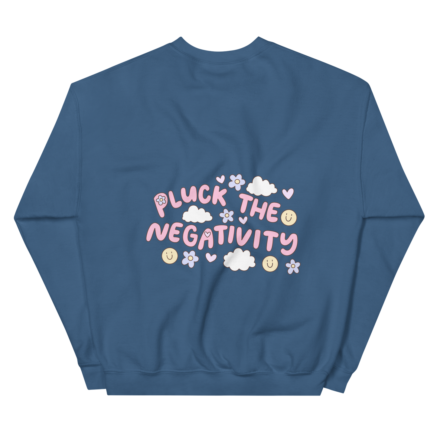 Vivasiti Pluck the Negativity Back Graphic Sweatshirt