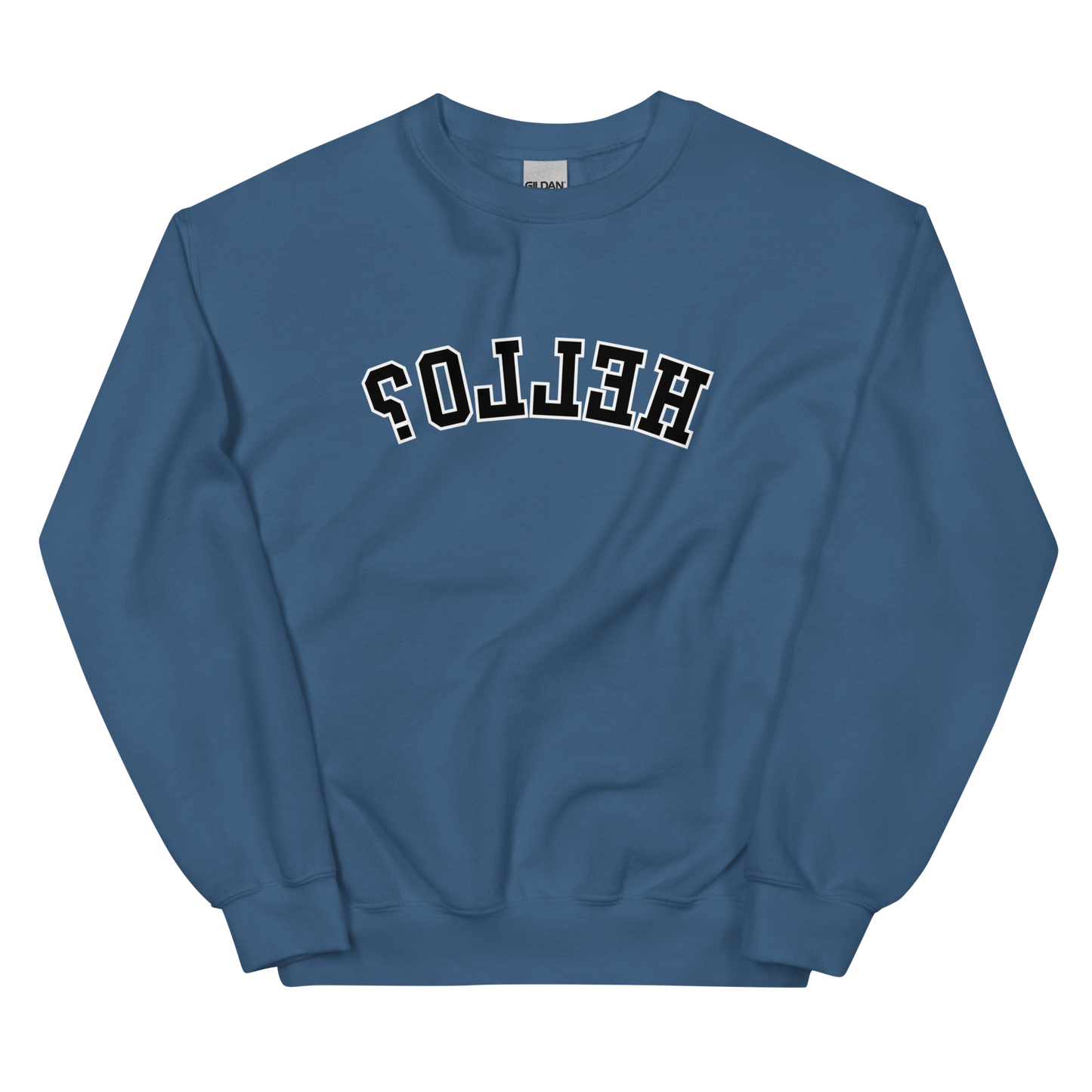 Cozy Mirrored Hello Sweatshirt