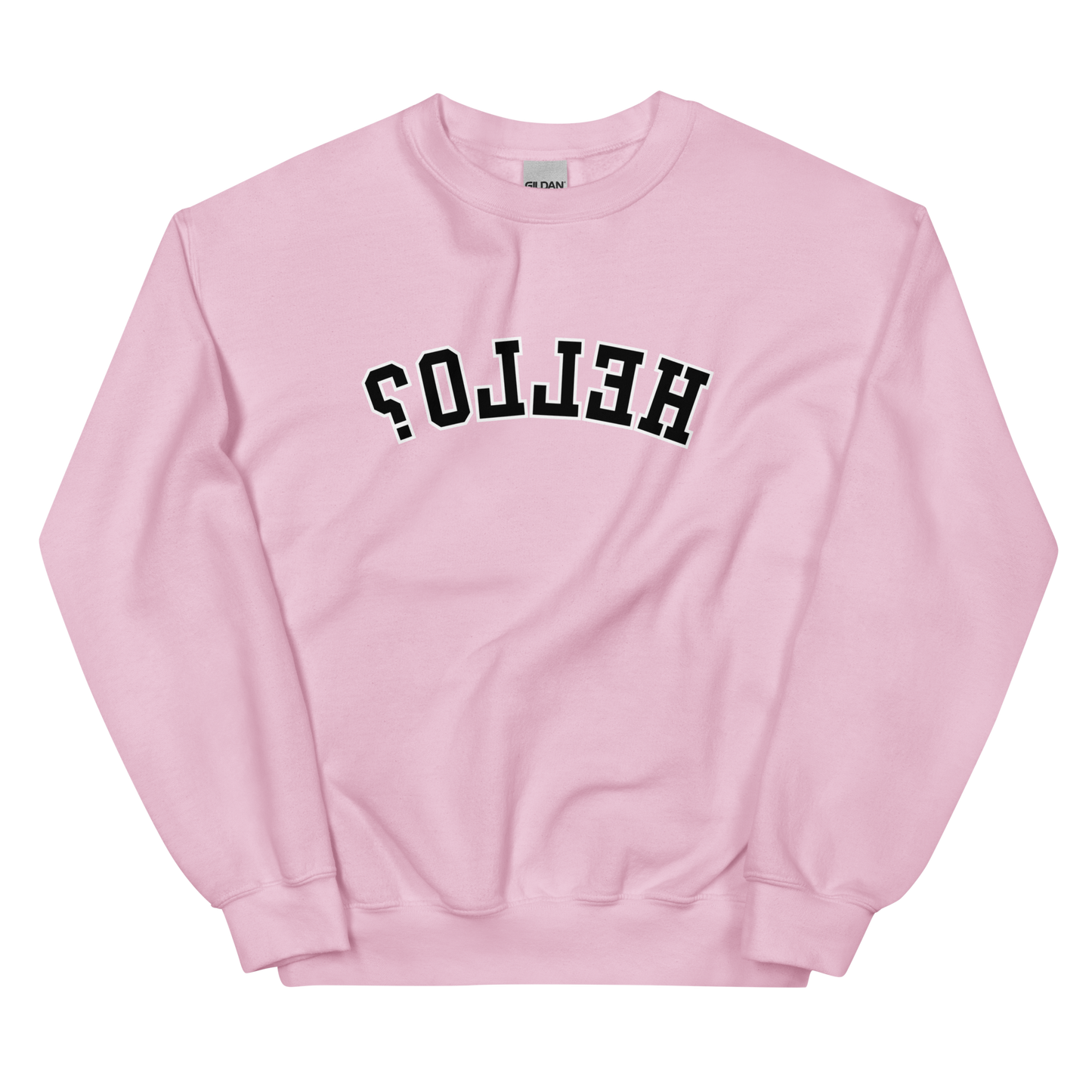 Cozy Mirrored Hello Sweatshirt