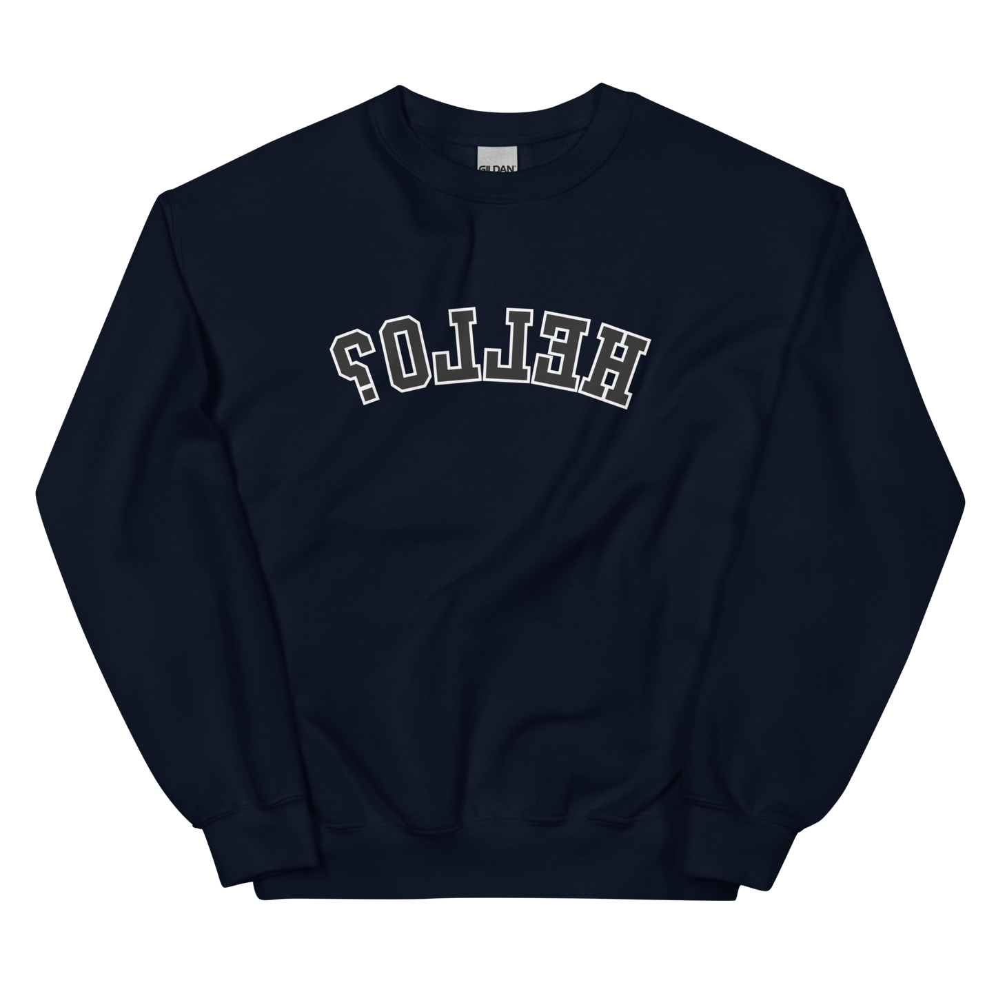 Cozy Mirrored Hello Sweatshirt