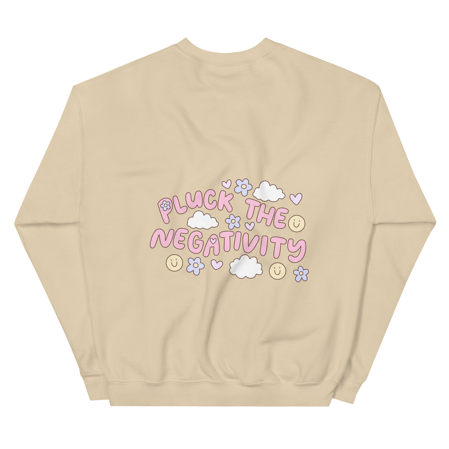 Vivasiti Pluck the Negativity Back Graphic Sweatshirt